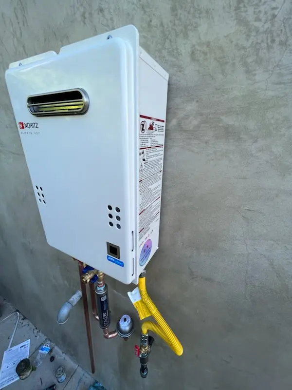 Tankless water heater installation for Willow Lakes homes